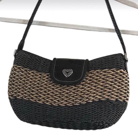 Brighton Savannah Shoulder Bag Braided Vintage - Picture 1 of 12
